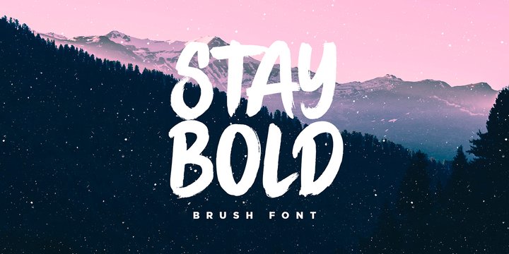 STAY BOLD Brush Font