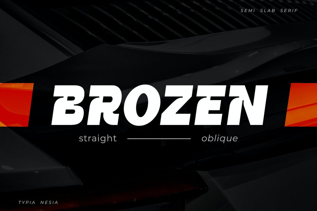 Brozen Font