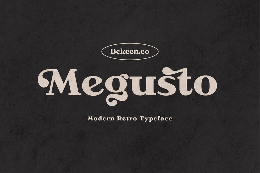 Megusto Modern Retro Serif Font