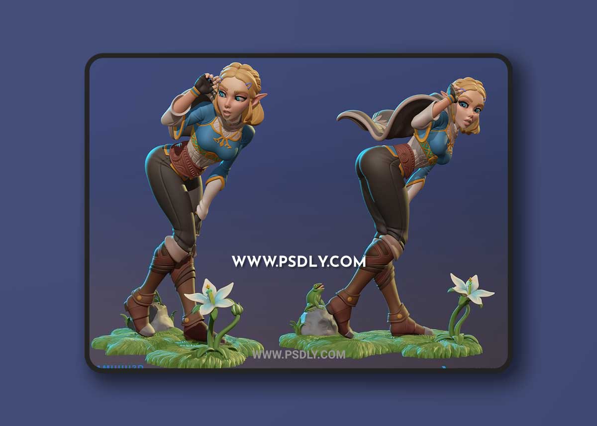 ARTSTATION – ZELDA ALTERNATIVE SCULPT FOR 3D PRINT