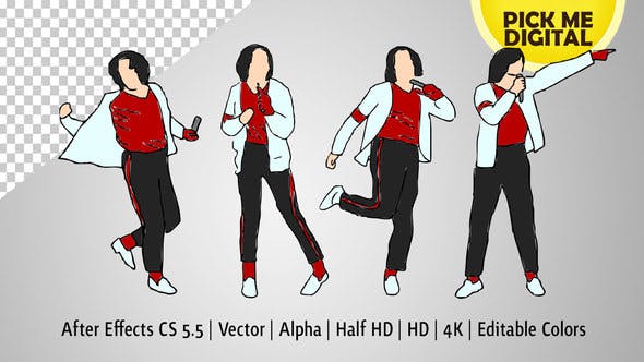 Videohive Break Dance Moves in Vector 21600969