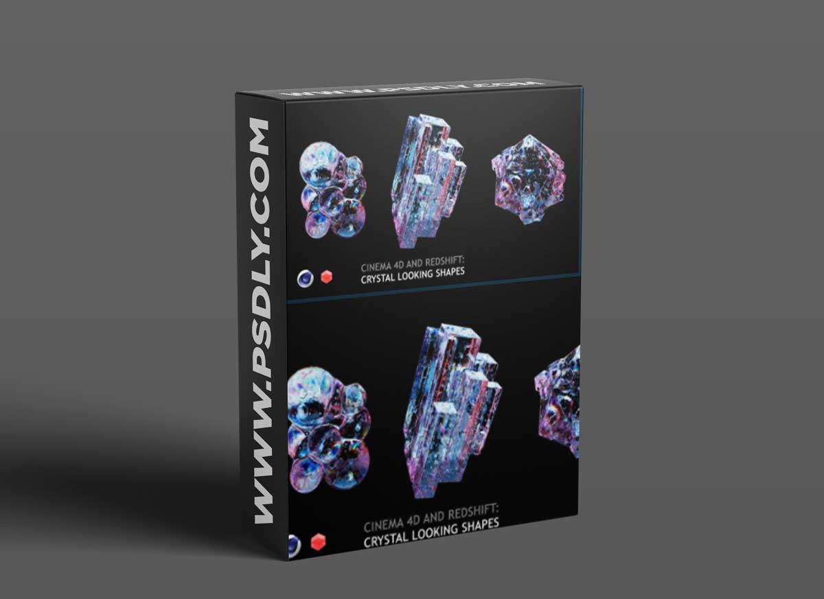 Cinema 4D and Redshift: Crystal Looking Shapes