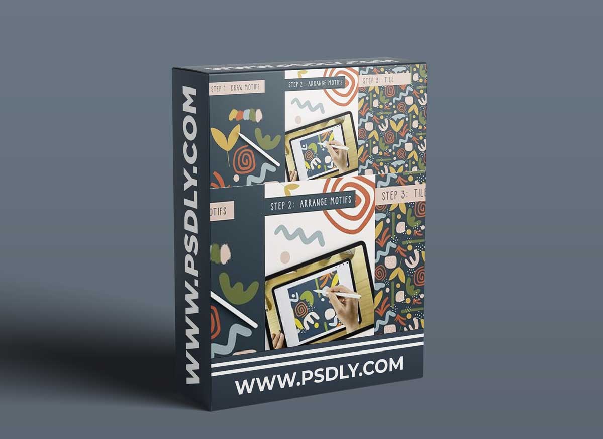 Create a Funky Abstract Pattern in Procreate using the Half Drop Repeat Technique