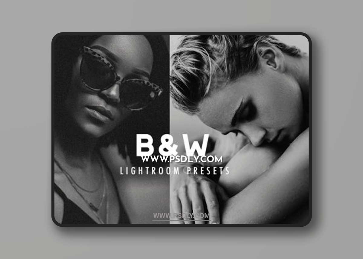 CreativeMarket - 10 B&W LIGHTROOM PRESETS 6336888