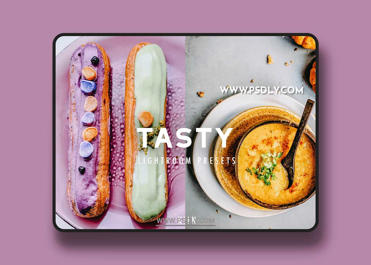 CreativeMarket - 10 TASTY FOOD LIGHTROOM PRESETS 6339537