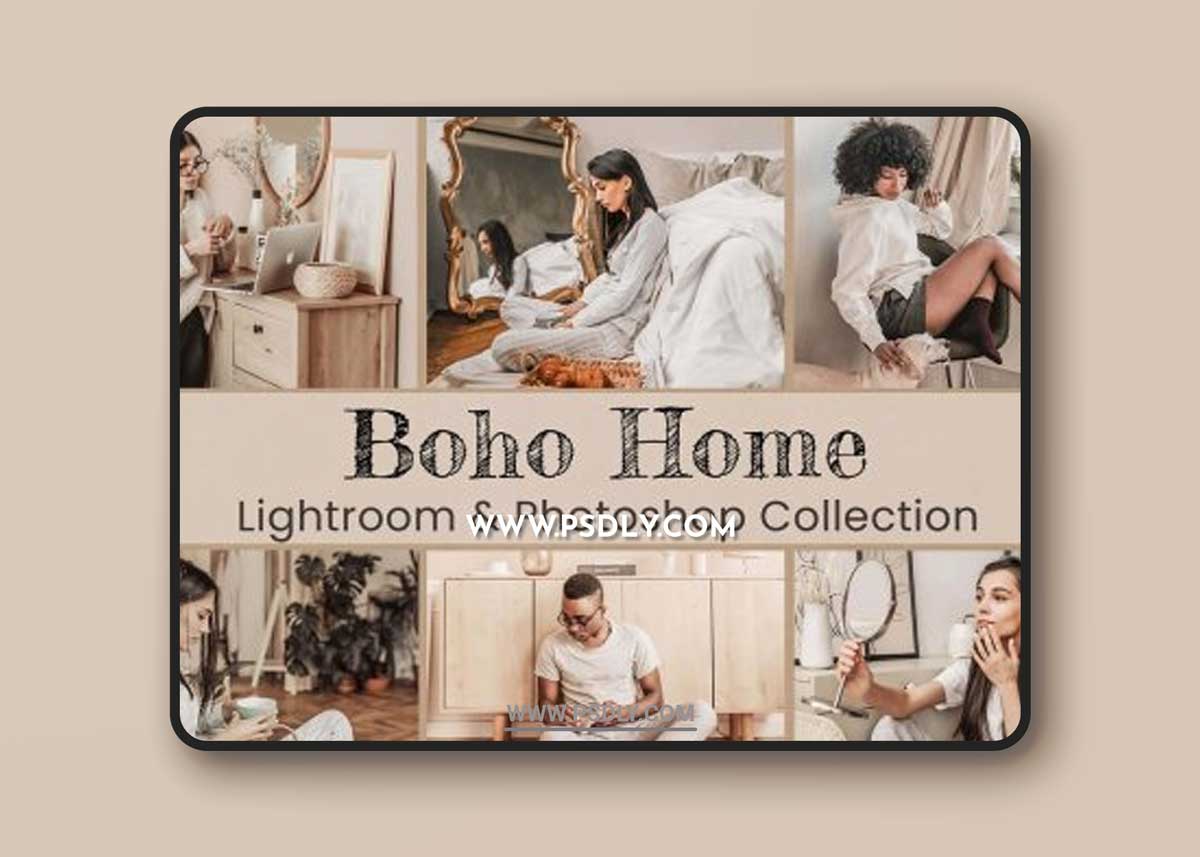 CreativeMarket - Boho Home Lightroom Photoshop LUTs 6492188