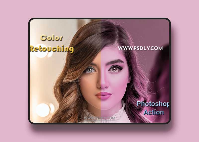 CreativeMarket - Color Retouching Photoshop Action 4737133