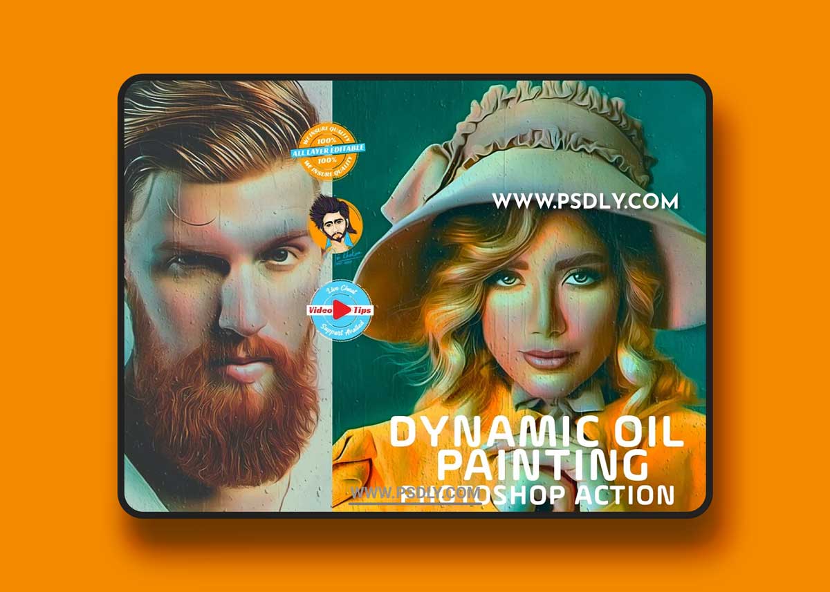 CreativeMarket - Dynamic Oil Painting Effect 6462795