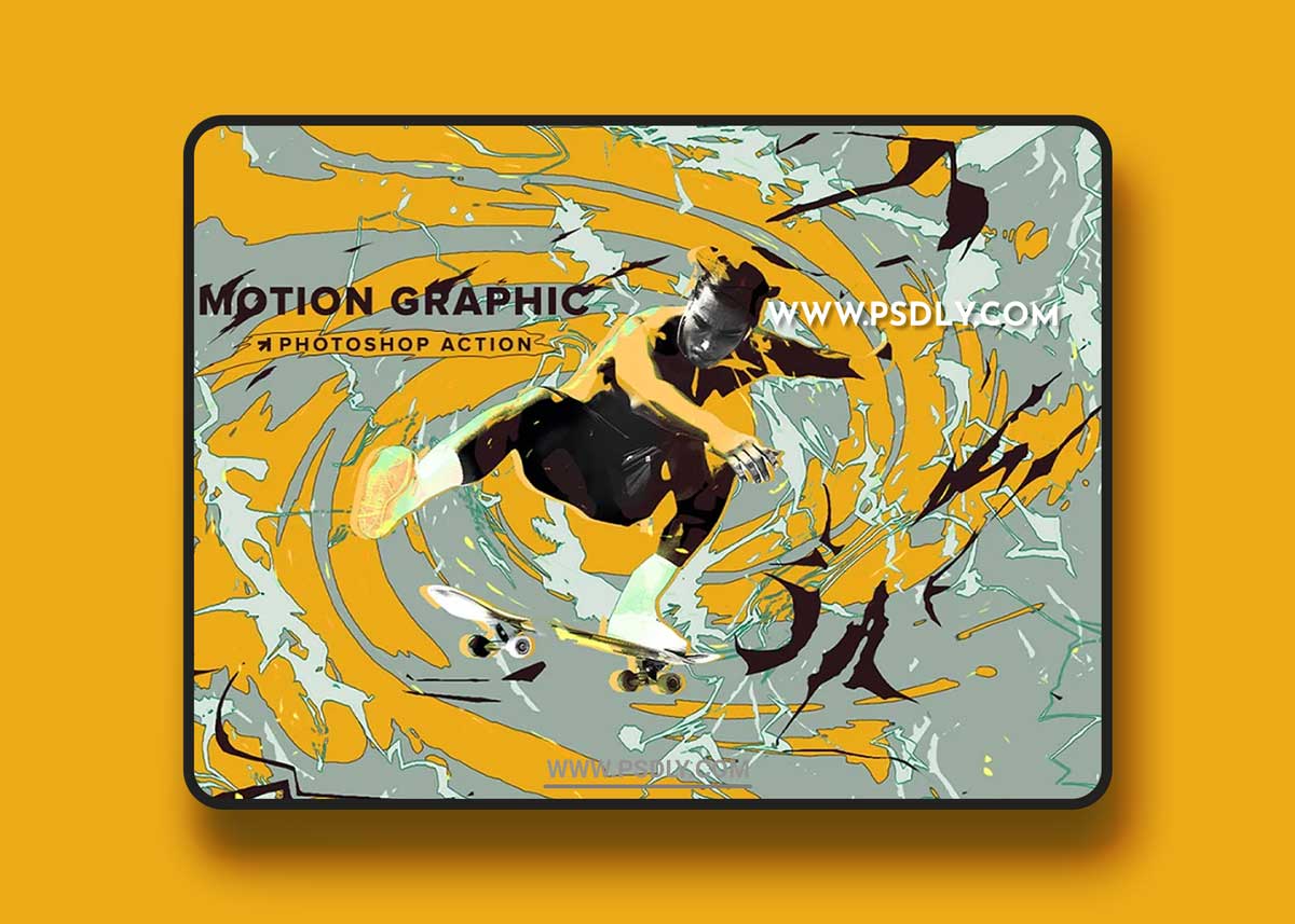 CreativeMarket - Motion Graphic Photoshop Action 6357439