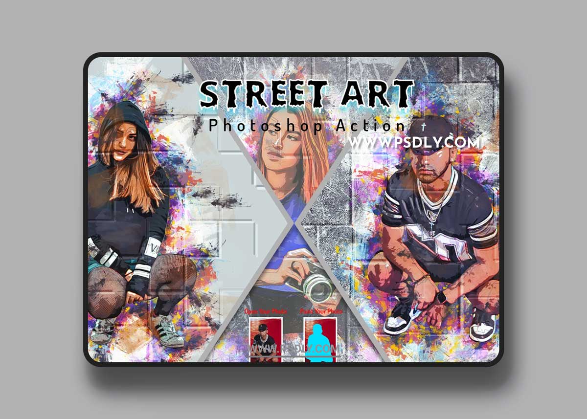 CreativeMarket - Street Art Photoshop Action 6464321