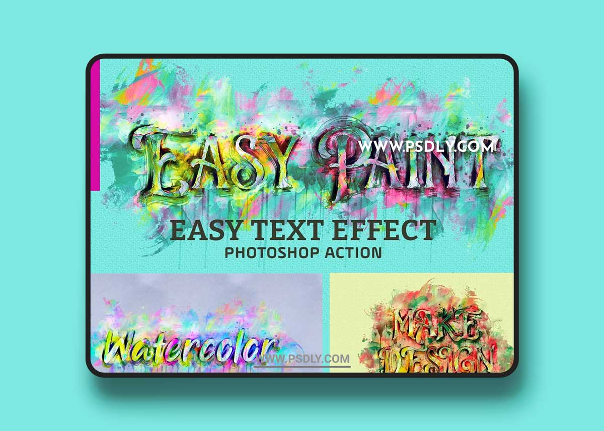 CreativeMarket - Watercolor Text Paint Plugin 6390155
