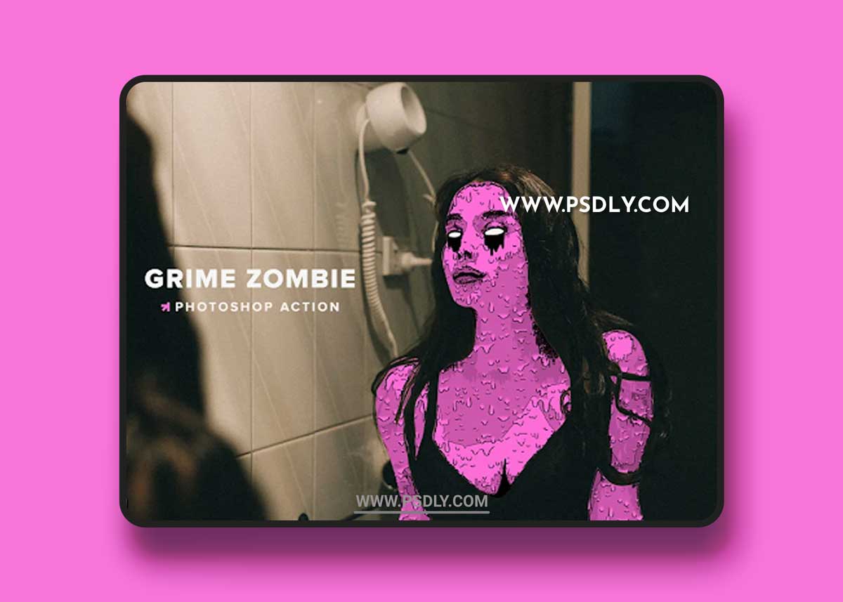 CreativeMarket - Zombie Grime Art Photoshop Action 6353719