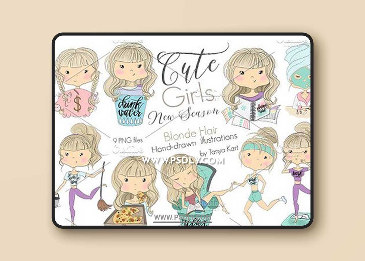 Cute Girls New season Blonde Hair