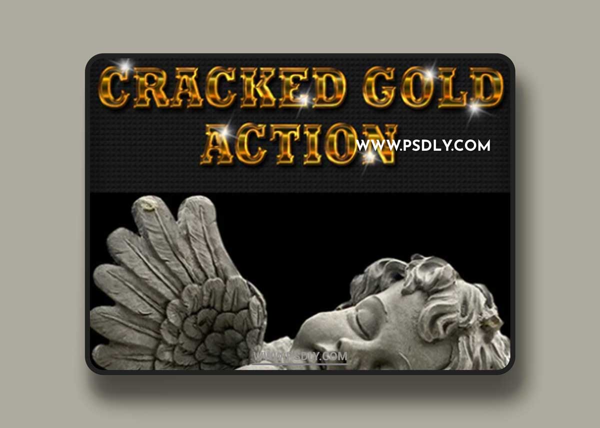 GraphicRiver - Amazing Cracked Gold Effect Photoshop Action 21073892