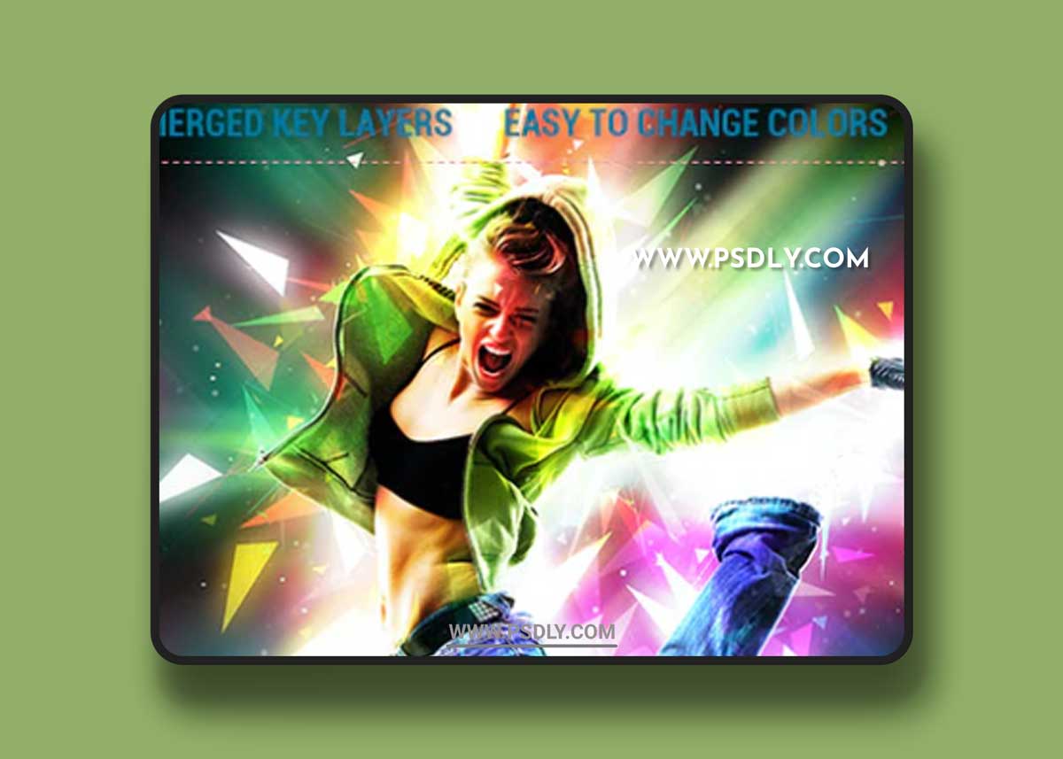 GraphicRiver - Colourful Light Effect Photoshop Action 21931602