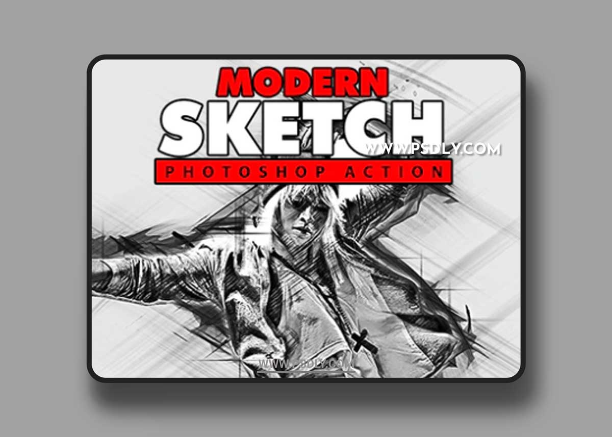 GraphicRiver - Modern Sketch Photoshop Action 20448323