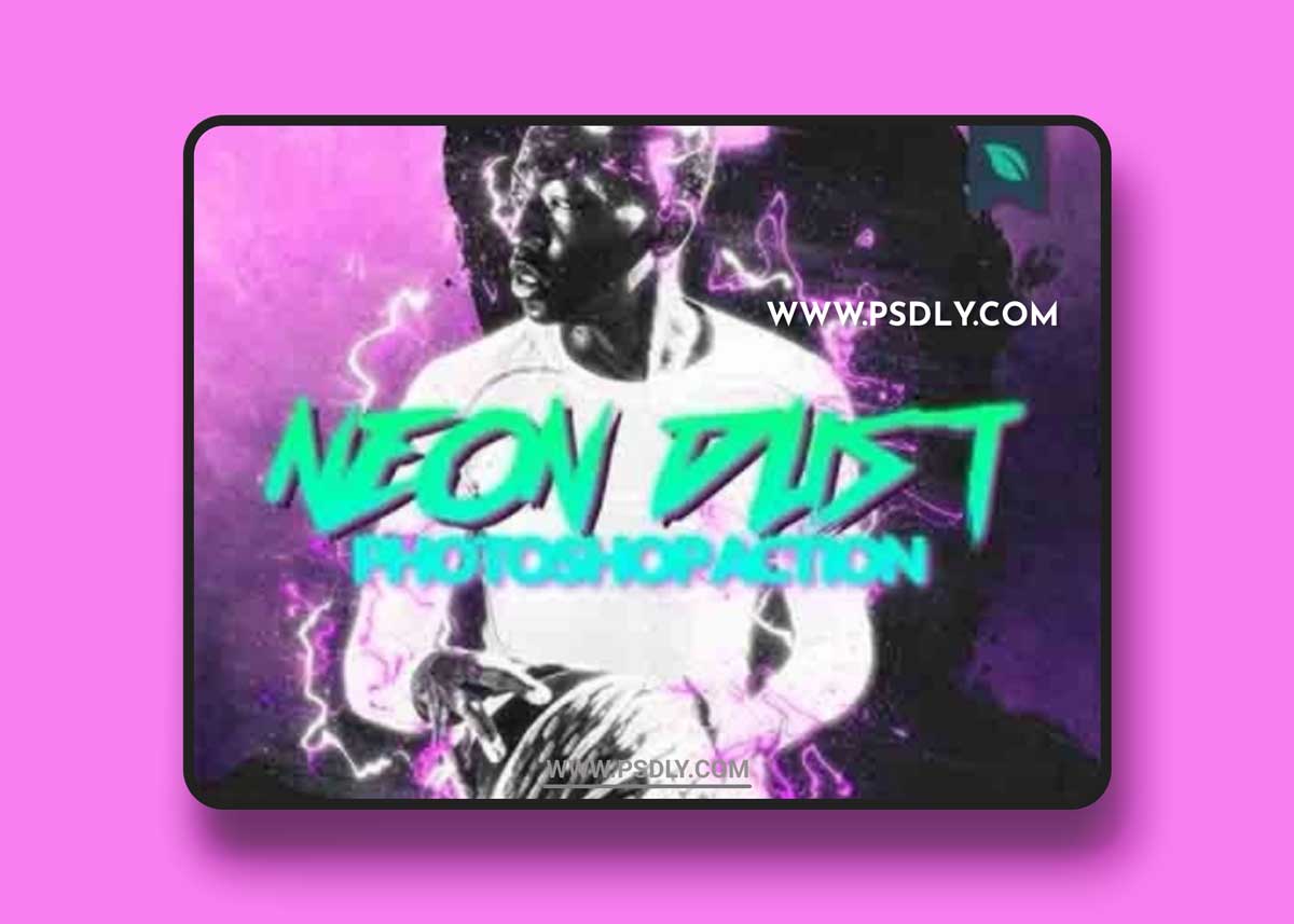 GraphicRiver - Neon Dust Photoshop Action 20346976