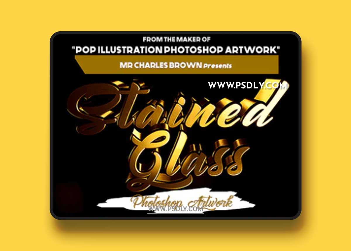 GraphicRiver - Stained Glass Photoshop Artwork 21915593