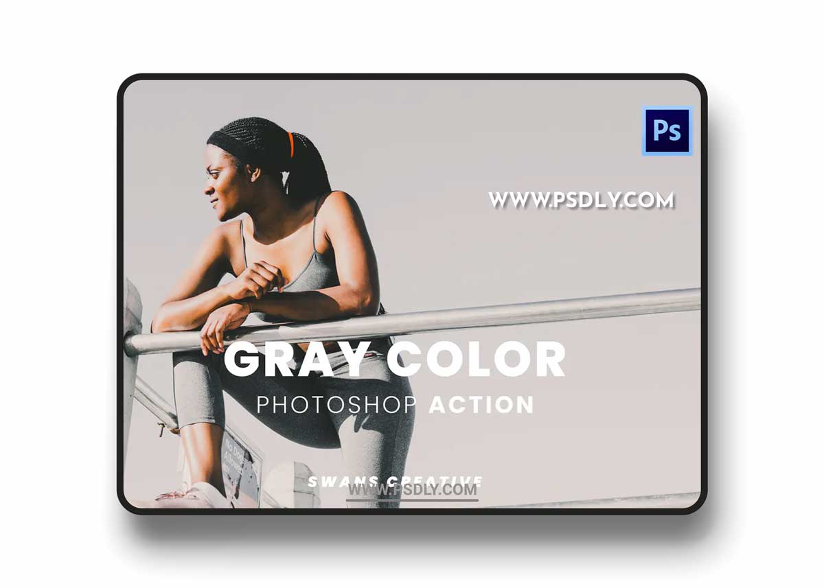 Gray Color Photoshop Action