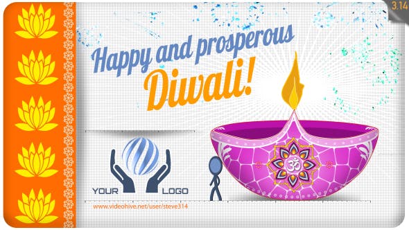 Videohive Happy Diwali Greeting 17790620