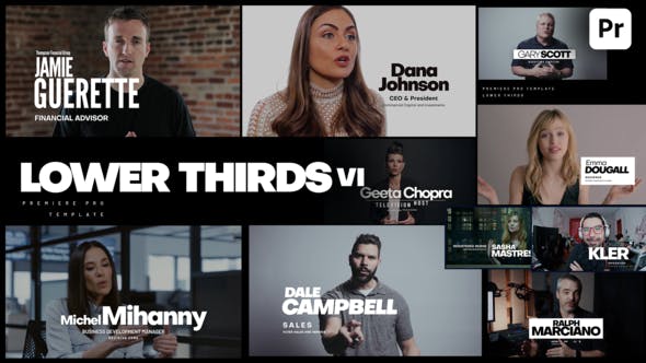 Videohive Lower Thirds VI 33893606