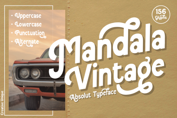 Mandala Vintage Font