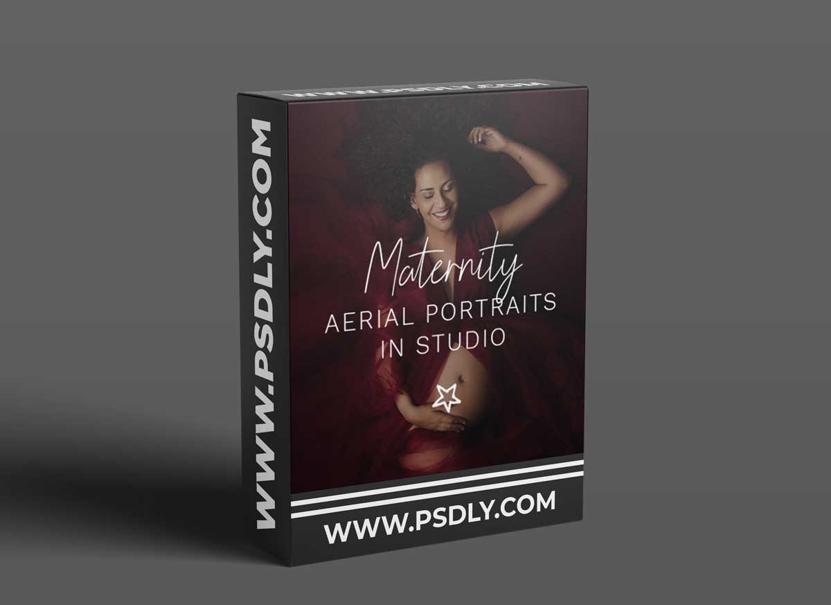 Maternity: Aerial ​Portraits in Studio by ​MOK-A Photographie