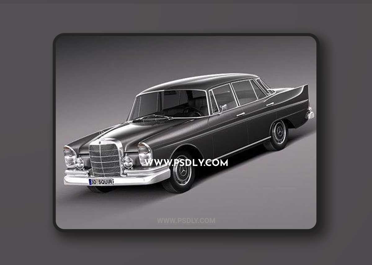 Mercedes-Benz 300SE W112 1961-1965 3D Model
