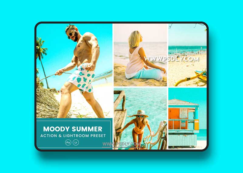 Moody Summer Action & Lightrom Presets GA88C5Q