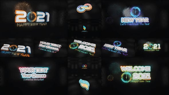 Videohive New Year Wish & Texts With Logo 29892077