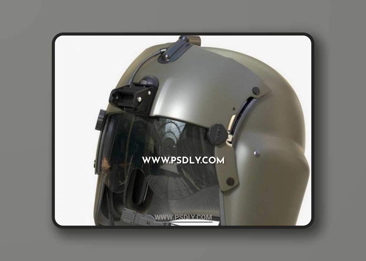 Pilot Helmet Gentex HGU 56P 3D model