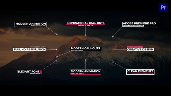 Videohive - Modern Call Outs For Premiere Pro - 33639830