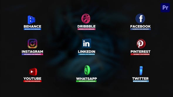 Videohive - Social Media Pack 3D For Premiere Pro - 33639344
