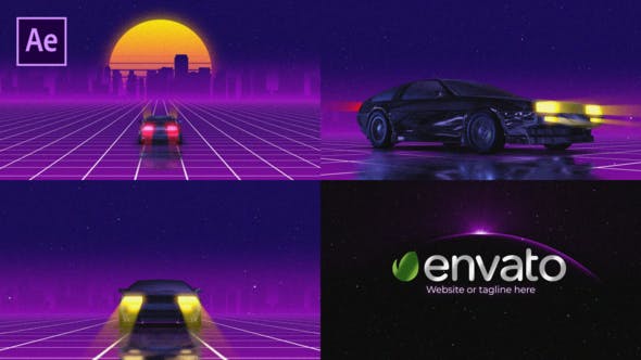 Videohive Logo Retro Galaxy Reveal 33765912