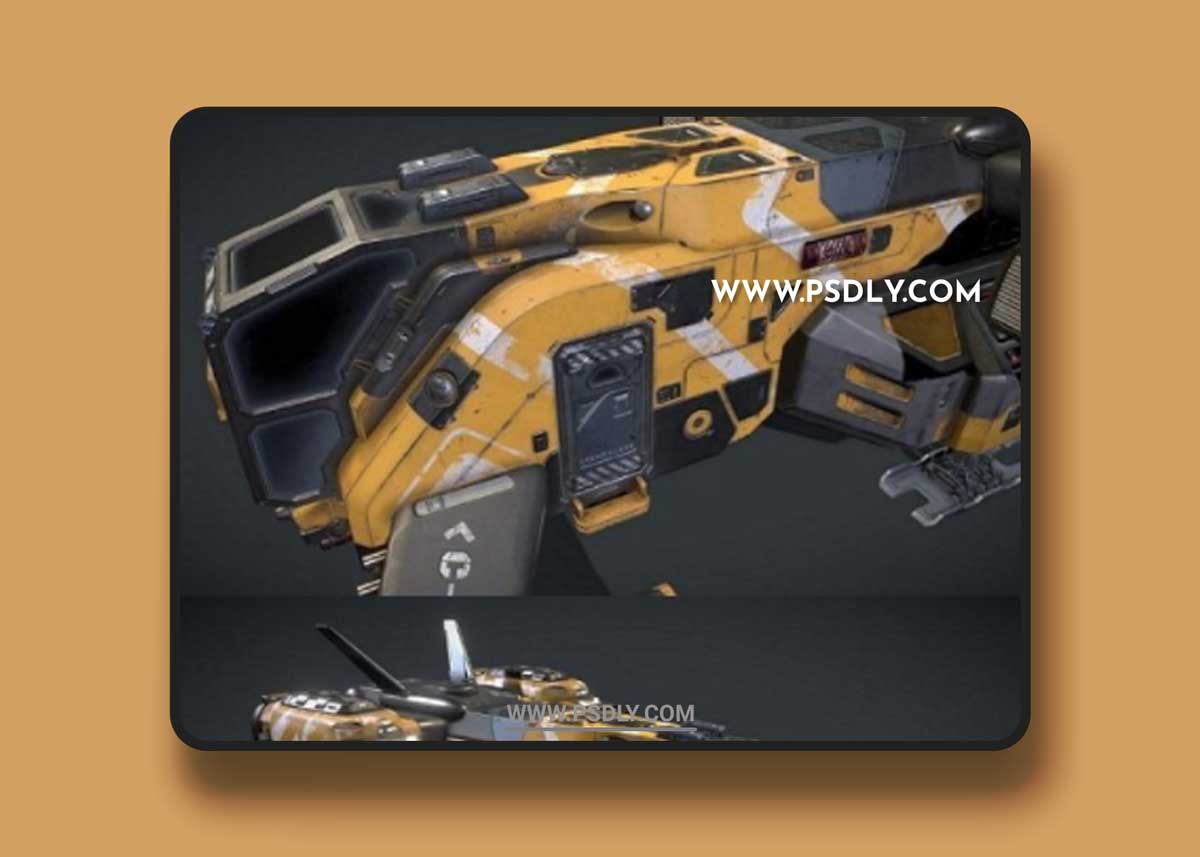 Sci-Fi Dropship Concept 3D Model