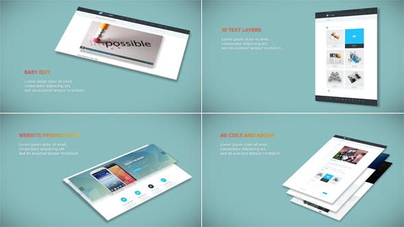 Videohive Simple Website Presentation 18542552