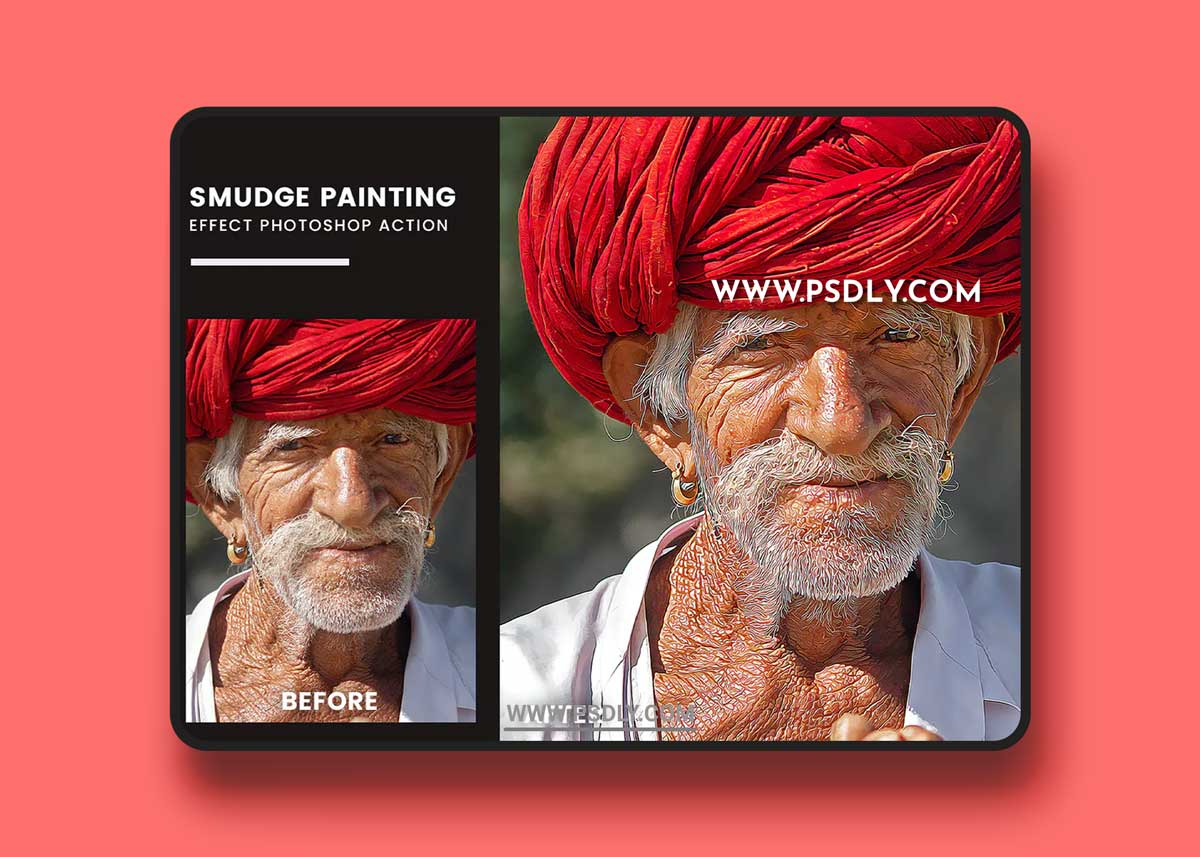 Smudge Painting Effect Photoshop Action