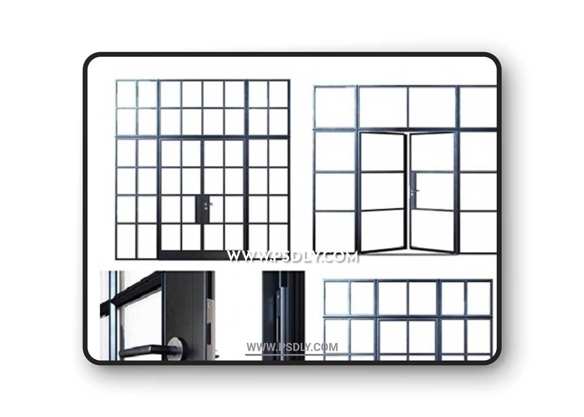 Steel doors 3D Models