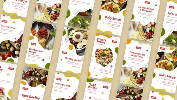 Videohive Recipes Ad Instagram Stories 34005342