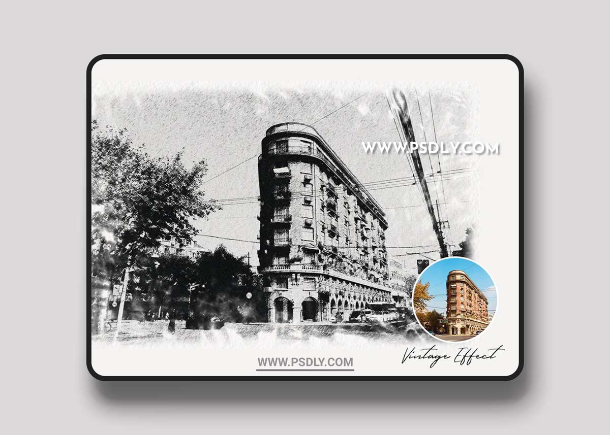 Vintage Sketch Photoshop Effect