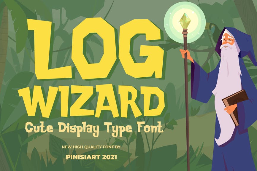 Log Wizard - kids font