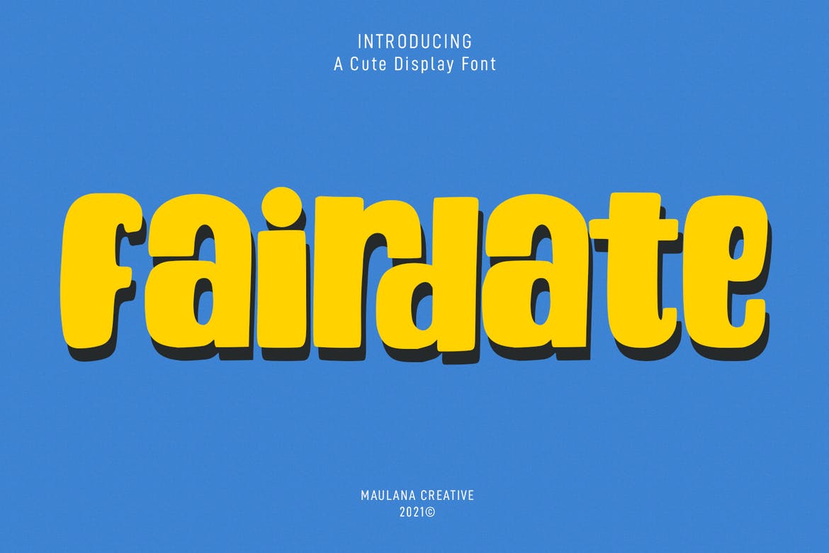 Fairdate Cute Display Font