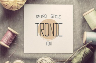 New TRONIC font