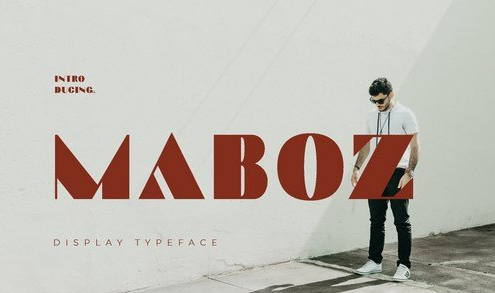 MABOZ Classy Advertisement Font