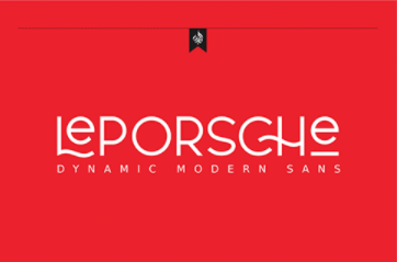 Le PORSCHE Typeface