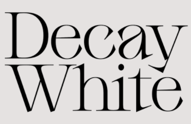 Decay White Font