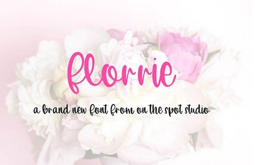 Florrie hand drawn script