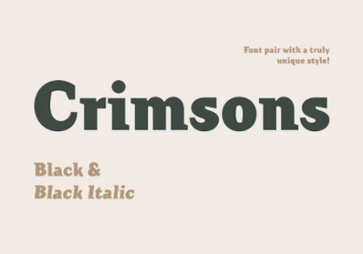 Crimsons Black Black Italic