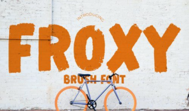 Froxy Sporty Advertisement Font