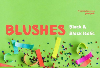 Blushes Black Black Italic